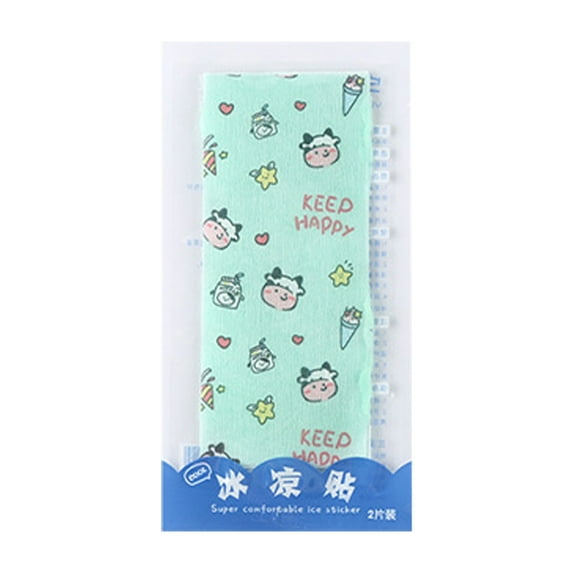 Yika Clearance Ice Cold Stickers Pack Of 2 Cool Sheets Infants Adults Heatstroke Fever Reduction Heat Stickers Summer Physical Heat Heat Dissipation Sticker