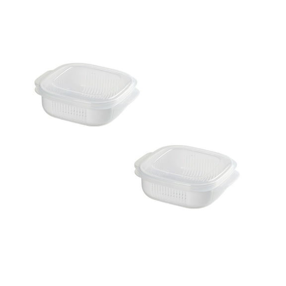 Yika Drainage Bento Box Fruit Container Food Box With Drainage Function Which Can Be Heated In A Microwave Oven
