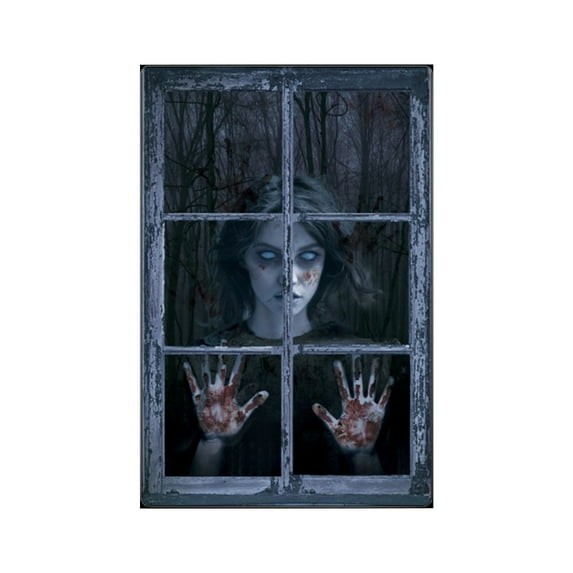 Yika Halloween Decorations Halloween Horror Scary Window Stickers Window Decorations Party Decorations Interior Halloween Decoration