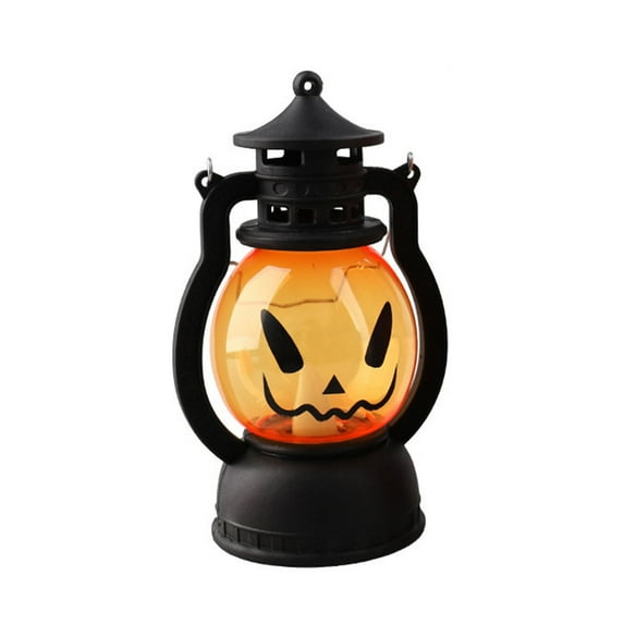 Yika Halloween Decorations Halloween Lantern Halloween Decor Retro Decor Battery Lantern Flameless LED Candle Lantern Halloween Vintage Lantern Handheld Halloween Lamp