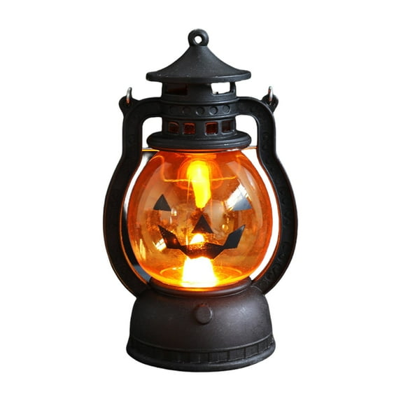 Yika Halloween Decorations Halloween Lantern Halloween Decor Retro Decor Battery Lantern Flameless LED Candle Lantern Halloween Vintage Lantern Handheld Halloween Lamp