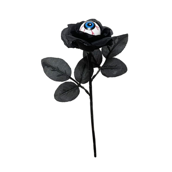 Yika Halloween Decorations Halloween Simulation Rose Decoration Halloween Photo Props Fake Flower Rose Dark Decoration