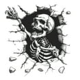 thumbnail image 1 of Yika Halloween Decorations Halloween Skull Wall Stickers Horror Art Wall Decals Removable PVC Peel And Stick For Halloween Party Toilets Door Living Room Bedroom Kitchen Decorations, 1 of 6
