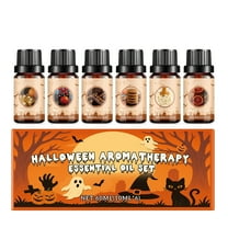 Yika Halloween Decorations Halloween Themed 6PC Aromatherapy Oil Set With Dropper DIY Diffuser For Home Office