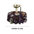 thumbnail image 1 of Yika Halloween Decorations Oil Resistants Halloween Decorative Tablecloth Circular Digital Printed Tablecloth, 1 of 5