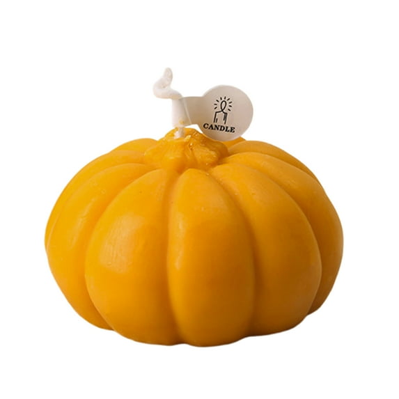 Yika Halloween Decorations Pumpkin Shaped Scented Candle Rose Aroma Soy Wax Decorative Candle For Halloween Thanksgiving Fall Decorative