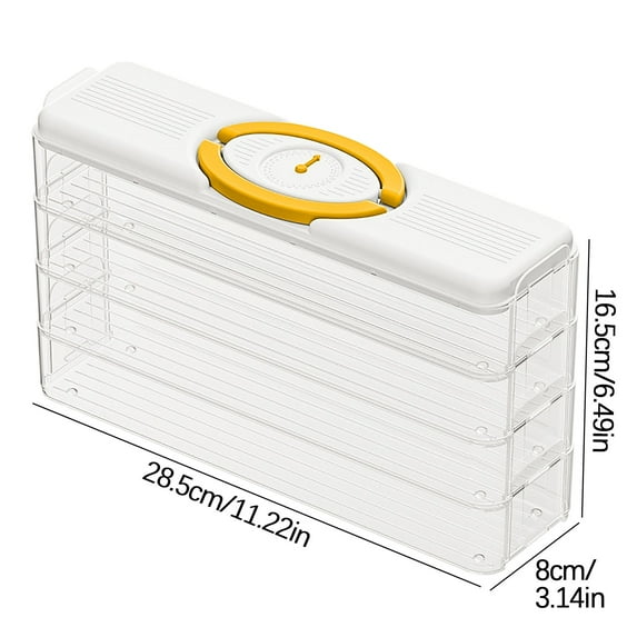 Yika Household Multi-layer Frost Dumplings Box Dumplings Eggs Box Side Door Fresh-keeping Box Kitchen Food Refrigerator Storage Box