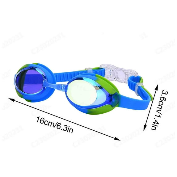 Yika Kids Swim Goggles, Kids Swimming Goggles Anti-fog No Leaking Girls Boys for Age 3-12