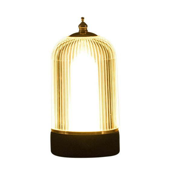 Yika Lamp Portable Wireless Birdcage Table Lamp Dimmable Decorative Atmosphere Rechargeable Table Lamp Touching Control Night Light