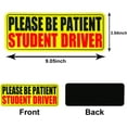 thumbnail image 1 of Yika Magnet for Car, Please Be Patient Student Driver, New Drivers Sticker Safety Warning, Magnetic Reflective Rookie Driver Bumper Sticker Night Reflection 9.05X3.54 in, 1 of 7