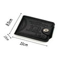 thumbnail image 1 of Yika Men's Wallet Short Personality Beauty Money Clip Men's Two-fold Buckle Multi-card Wallet Bag, 1 of 2