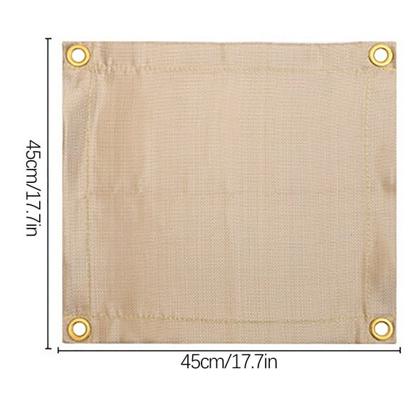 Yika Picnic Blankets Camping Fireproof Mat Fiberglass Flame Fire Retardant Blanket Cloth Portable Hiking Barbecue Climbing Heats Insulation Pad 45x45cm