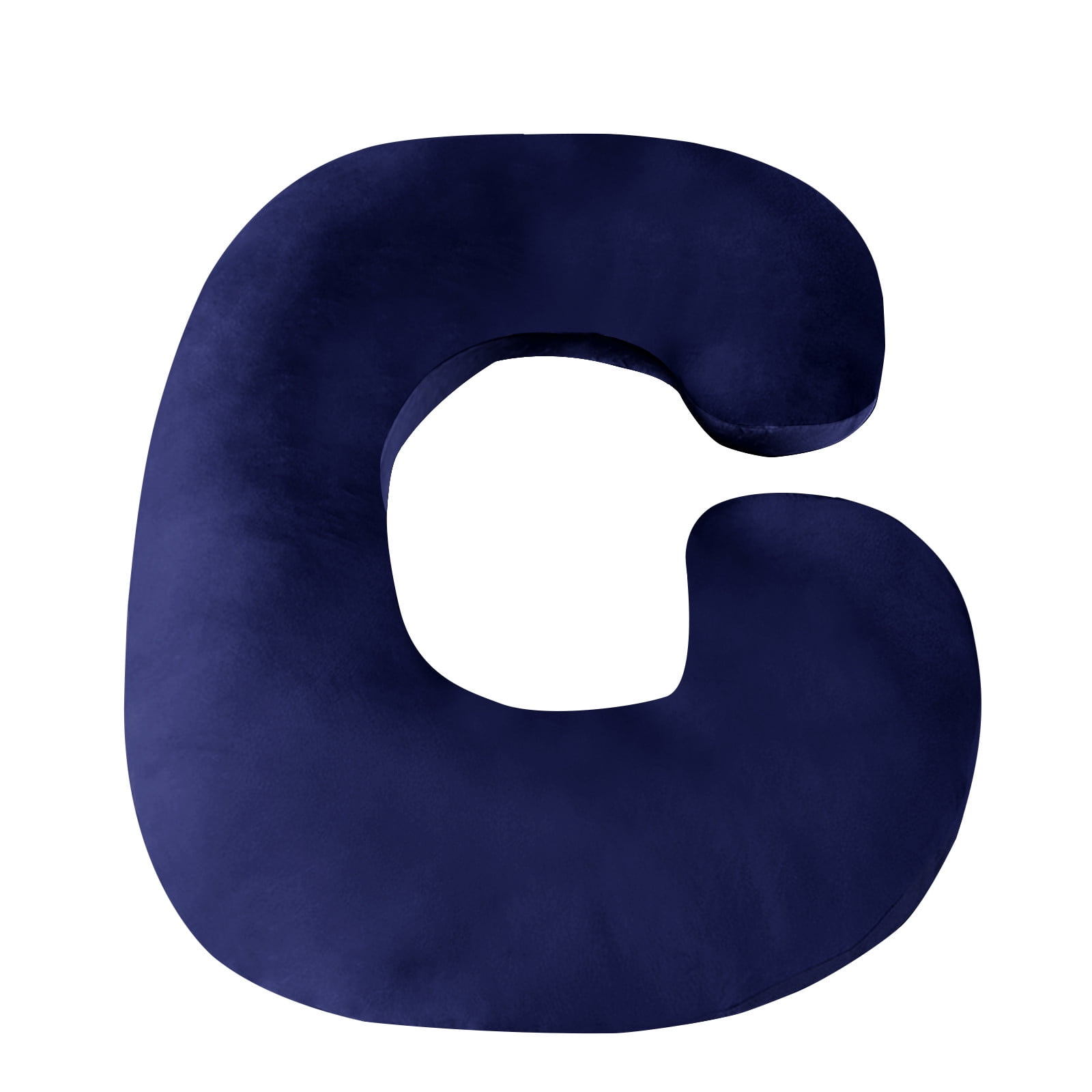 Yika Pregnancy Pillow,Maternity Body Pillow with Velvet Cover,C Shaped Body Pillow for Sleeping (Cozy Velvet-Lavender)