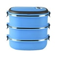 thumbnail image 1 of Yika Rectangular Lunch Box Student Insulated Lunch Box Portable Lunch Box, 1 of 3