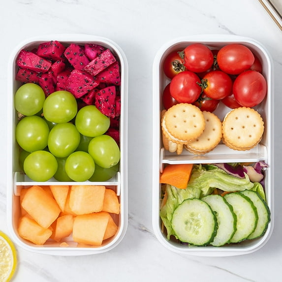 Yika Refrigerator Sealed Compartment Fruit Fresh-keeping Box Transparent With Lid Portable Microwave-heated Lunch Box Lunch Box