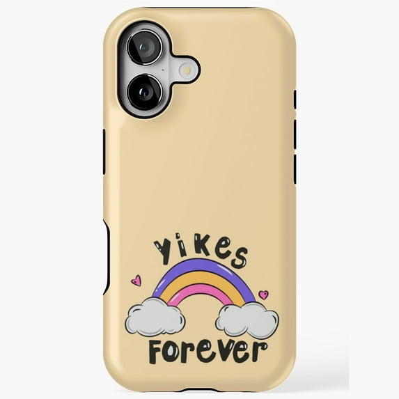 Yikes Forever Bold Retro Typography Quote Design iPhone 17 16 15 14 13 12 11 Pro Max