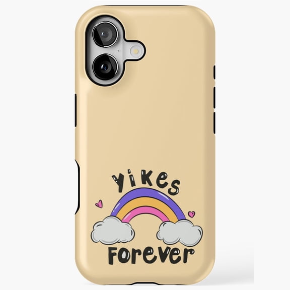 Yikes Forever Bold Retro Typography Quote Design iPhone 17 16 15 14 13 12 11 Pro Max