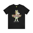 thumbnail image 1 of Yikes the Zebra Retro Stripe Tee - Nostalgic Fruit Stripe Gum Design, 1 of 8