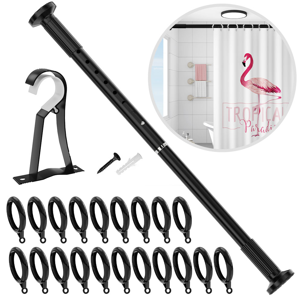 Mainstays EasyHang Adjustable 72" Shower Curtain Tension Rod, 1 Each