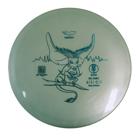 Yikun Discs - SHU - Understable Disc Golf Midrange - Durable Dragon Line Plastic (Green)