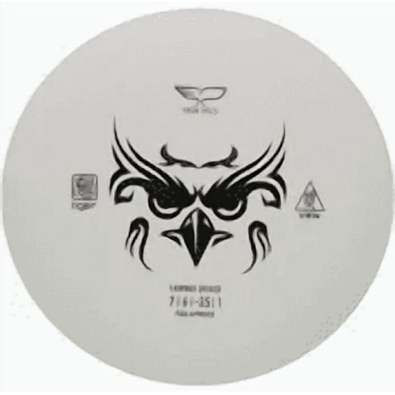 Yikun Discs View - Beginner Disc Golf Fairway Driver - Grippy Tiger Line Plastic (White)