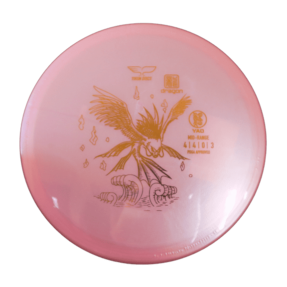 Yikun Discs - Yao - Overstable Disc Golf Midrange - Durable Dragon Line Plastic (Pink)