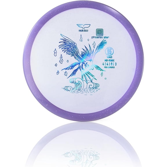 Yikun Yao PDGA Approved Midrange Disc Golf | Multiple Plastic Types, Reliable Flight Path | Overstable Mid Range Discs Golf for Outdoor Games and Competition