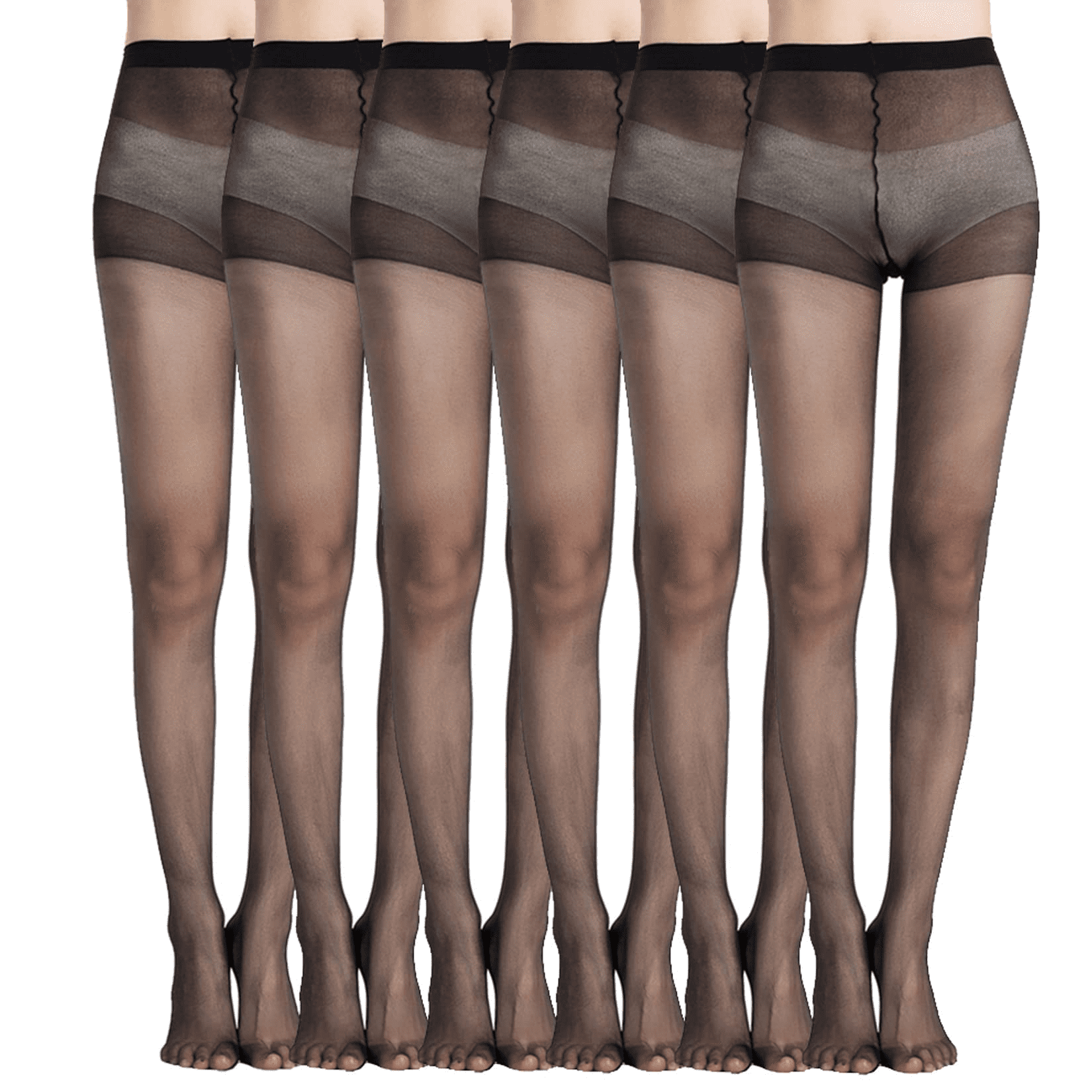 Yilanmy Women's Control Top Pantyhose Sheer Tights Tummy Control Support  Stockings 40 Denier Shaping Tights 2 Pairs(Black,S) at  Women's  Clothing store