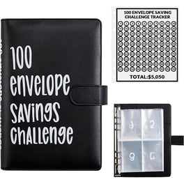A6 Budget Binder With 12pcs Cash Envelopes, Black A6 Zipper Money...