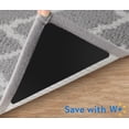 thumbnail image 1 of Yileqi 12pk Rug Corner Grippers - Non Slip Rug Pads for Hardwood Floors, Reusable Carpet Tape, Keep Rugs in Place, Removable Sticky Pads, 1 of 7