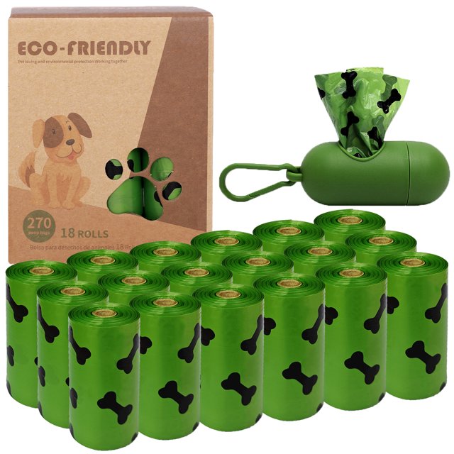 Yileqi Dog Poop Bag, Biodegradable 270 Count Lavender Scented Dog