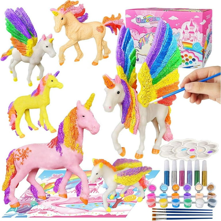 Yileqi Paint Your Own Unicorn Painting Kit, Unicorns Paint Craft for Girls  Arts and Crafts for Kids Age Years Old, Unicorn Party Favor DIY Kit  Activities for Kid Birthday Gift 