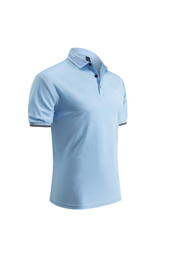 2025 Summer Mens Vintage Wrinkle Free Polo Shirt Stretch Comfortable Summer Top business Ready Tee