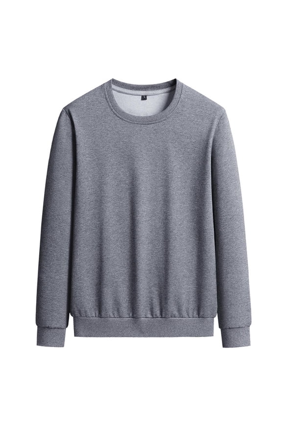 Big and Tall Long Sleeve Tees for Men Classic Fit Muscle Shirts Flex and Comfort Fall Undershirts,Dark Gray,L