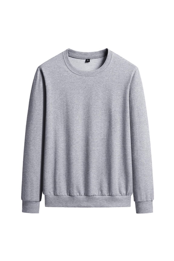 Big and Tall Long Sleeve Tees for Men Classic Fit Muscle Shirts Flex and Comfort Fall Undershirts,Gray,3XL