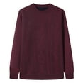 thumbnail image 1 of Yiliang Big and Tall Sweaters for Men Fall and Winter Long Sleeve Warm and Thermal Top Clothes ,Wine,3XL, 1 of 4
