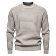thumbnail image 1 of Yiliang Cable Knit Cardigan Sweater for Men Fall and Winter Long Sleeve Warm and Thermal Top Clothes ,Beige,L, 1 of 5