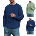 thumbnail image 1 of Yiliang Cardigan Sweaters for Men Fall and Winter Long Sleeve Warm and Thermal Top Clothes ,Blue,3XL, 1 of 6