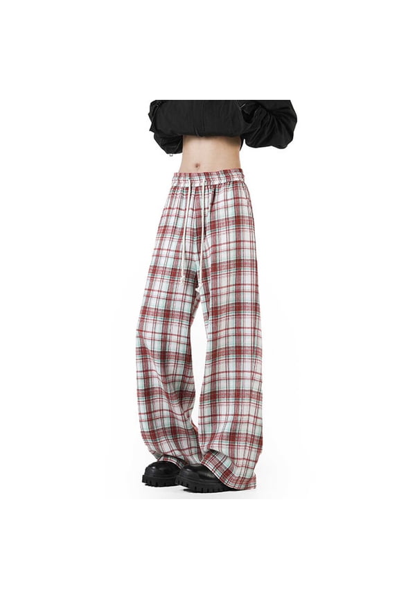 Casual Pants for Men Men's Checkered Lounge Pants Soft Comfortable Fit for Daily Relaxed Wear Gen Z Inspired