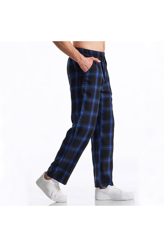 Chinos Pants Men Men's Checkered Lounge Pants Soft Comfortable Fit for Daily Relaxed Wear