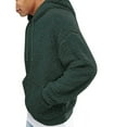 thumbnail image 1 of Yiliang Men's And Winter And Fleece Hooded Sweater,Green,M, 1 of 5