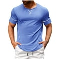 thumbnail image 1 of Yiliang Men's Henley Shirts Mens Activewear Mesh Fabric T Shirt Breathable and Lightweight Garment Available in MltiColor, 1 of 5