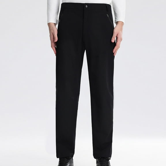 Yiliang Men's Workwear Dress Pants Classic Fit Dress Pants for Business, Flat Front Office Slacks, Wrinkle-Resistant and Stretch Trouses