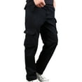 thumbnail image 1 of Yiliang Mens 2XL,Black,Wide Leg Hiking Cargo Pants Waterproof Quick Dry Travel Climbing Camping Fishing Work Pants, 1 of 2