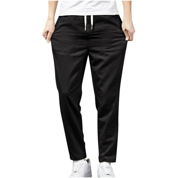 Yiliang Mens 3XL,Black,Casual Pants Classic Fit Stretch Chino Pant Flat Front Wrinkle Free Pants
