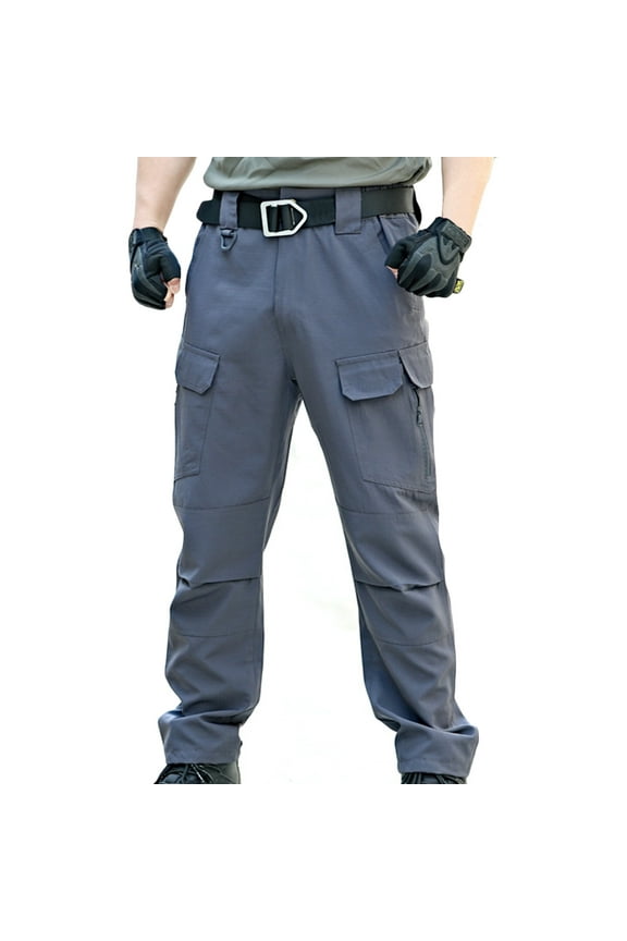 Mens 3XL,Gray,Tactical Pants Hiking Pants Outdoor Cargo Pants Water Resistant Ripstop Apparel Lightweight EDC Work Pants