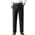 thumbnail image 1 of Yiliang Mens 3XL,Navy,Modern Fit Dress Pants Suit Pants Performance Stretch Fabric Flat Front for Formal Occasion, 1 of 6