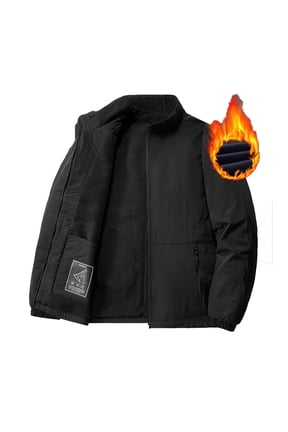 Mens Bomber Jacket Mountain Tactical Jacket Windbreaker Fall Thermal Warm Heated Coat for Hiking,Black,4XL