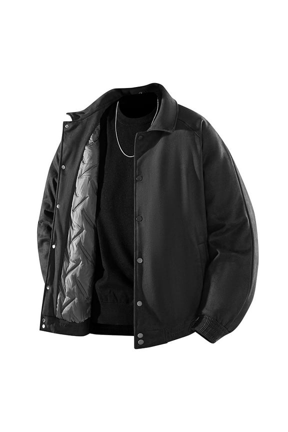 Mens Bomber Jacket Mountain Tactical Jacket Windbreaker Fall Thermal Warm Heated Coat for Hiking,Black,S