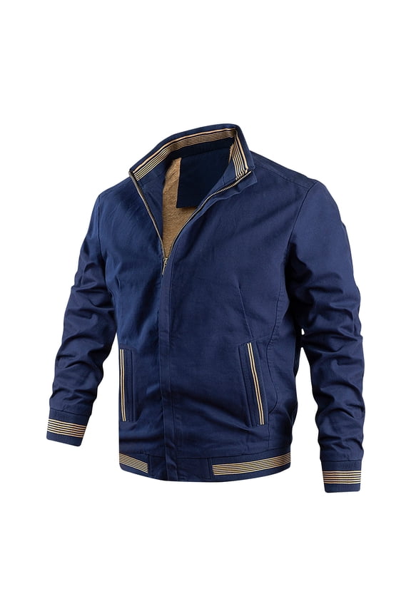 Mens Bomber Jacket Mountain Tactical Jacket Windbreaker Fall Thermal Warm Heated Coat for Hiking,Dark Blue,M